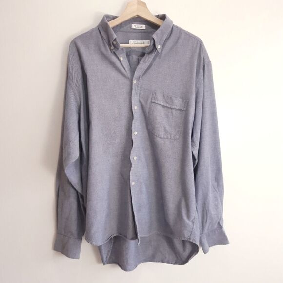 Sedgewick 100% Cotton Gray Button Down Shirt - Picture 1 of 10